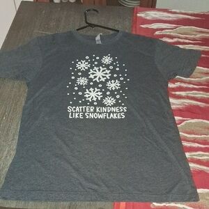Next Level Apparel Charcoal Kids Snowflake Tee